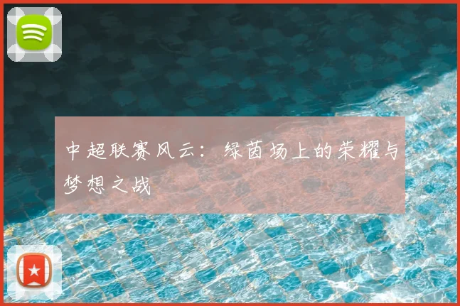 中超联赛风云:绿茵场上的荣耀与梦想之战